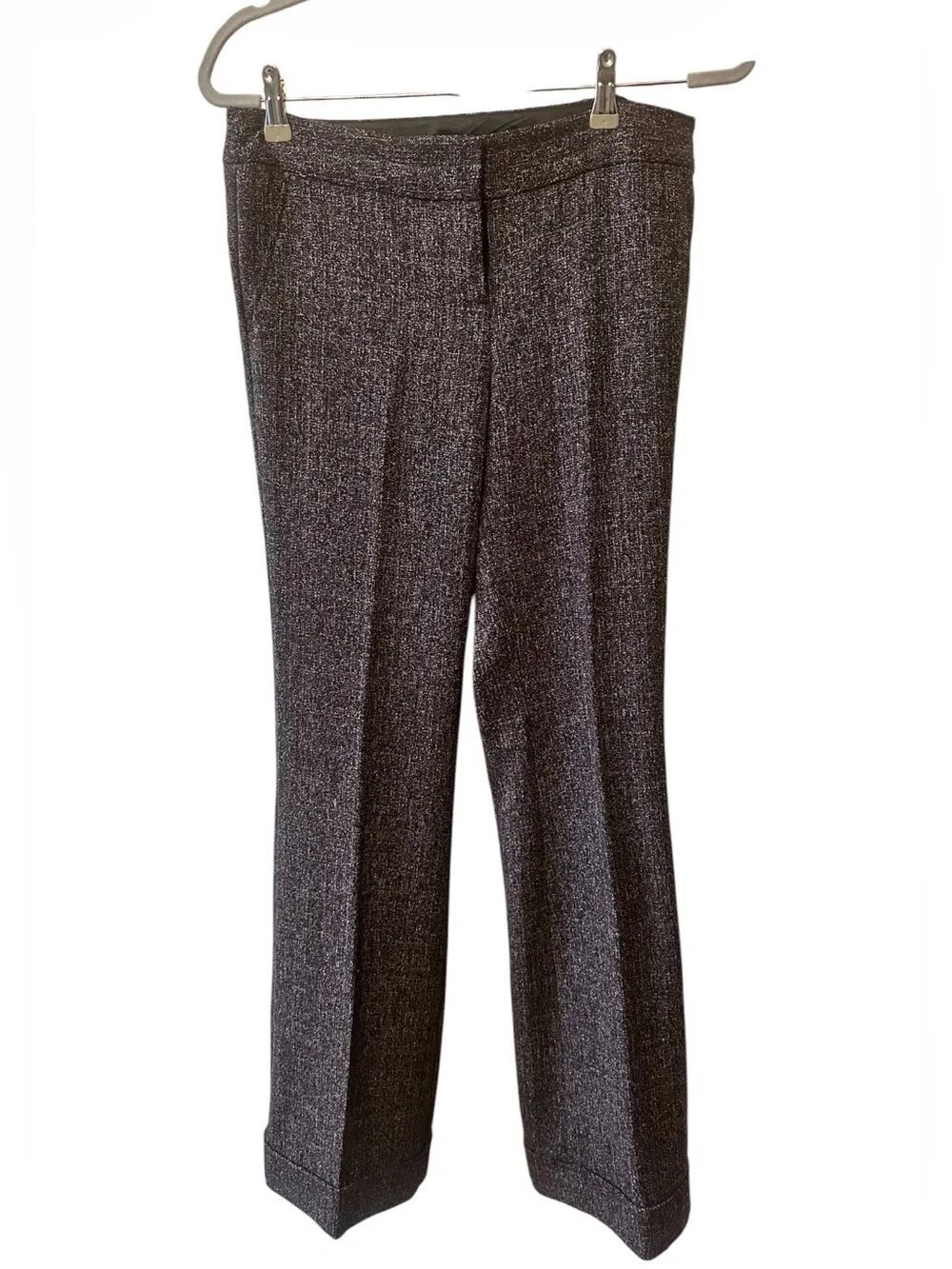 mandee Y2K Tweed Pants Black with pink specks. Size 7